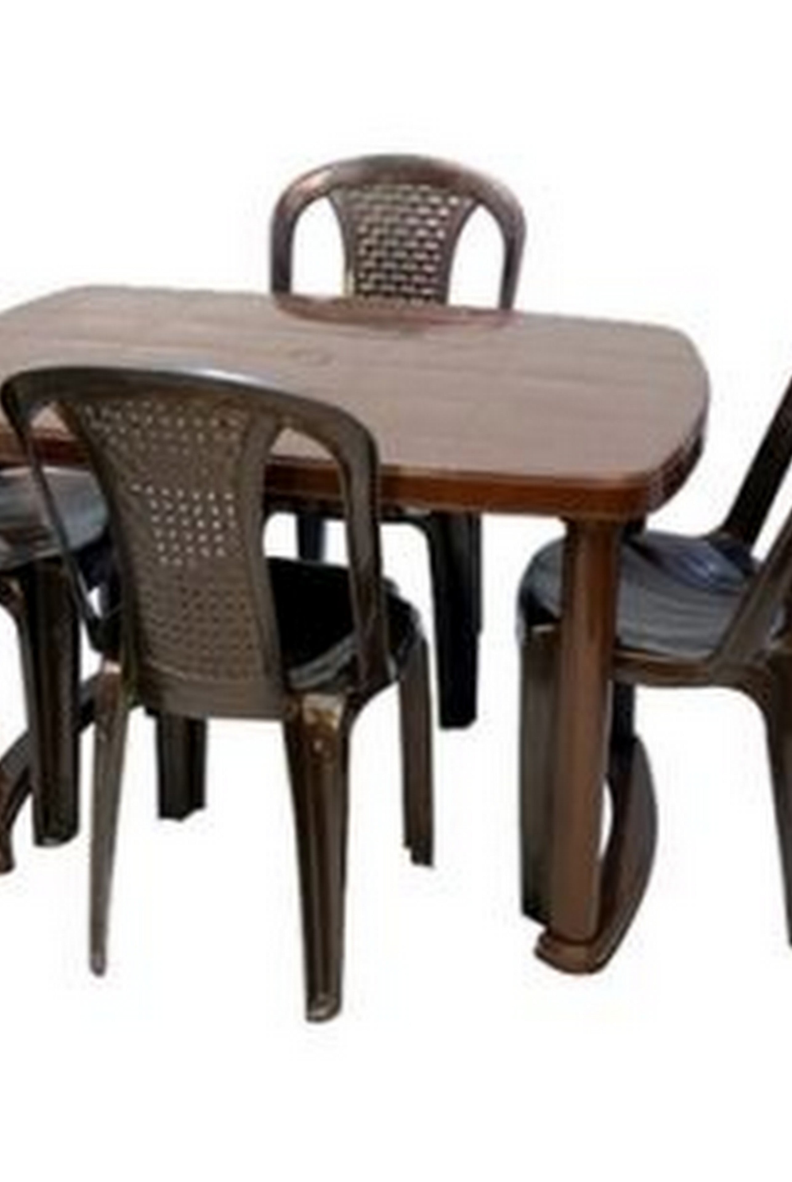 Nilkamal Shahenshah Dining Table Set with 4 Chairs | HOMEGENIC.