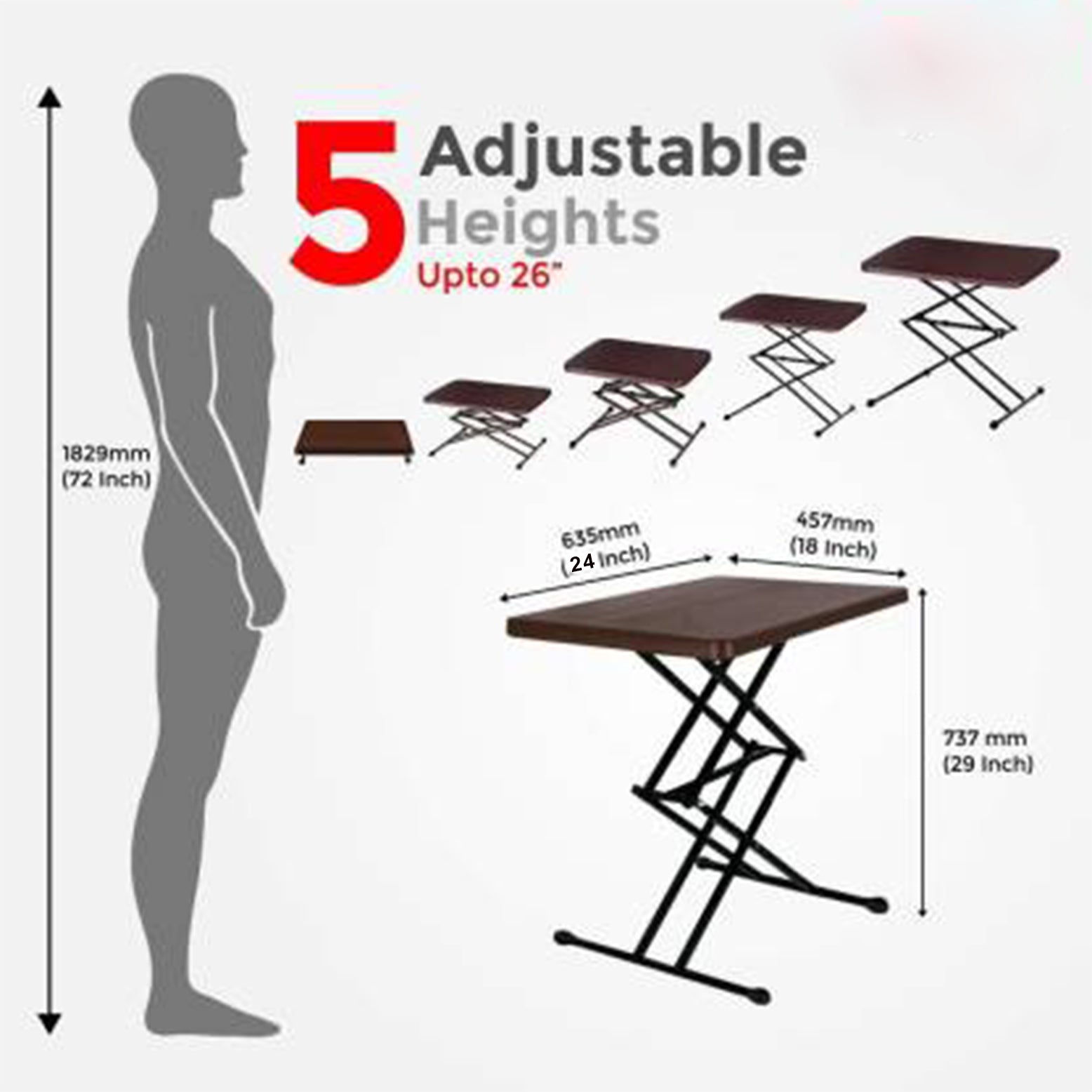 Homegenic Smart Homes Height Adjustable Table | HOMEGENIC.