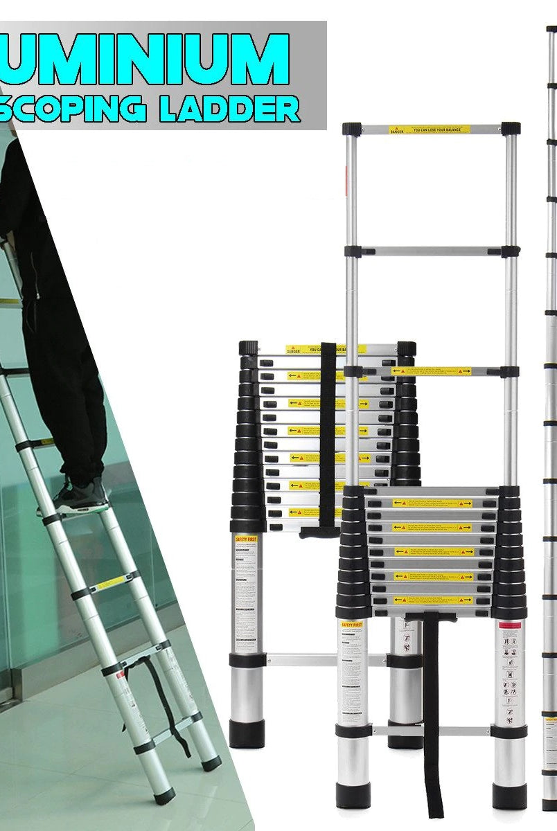 Homegenic Telescopic Folding Aluminium Ladder | HOMEGENIC.