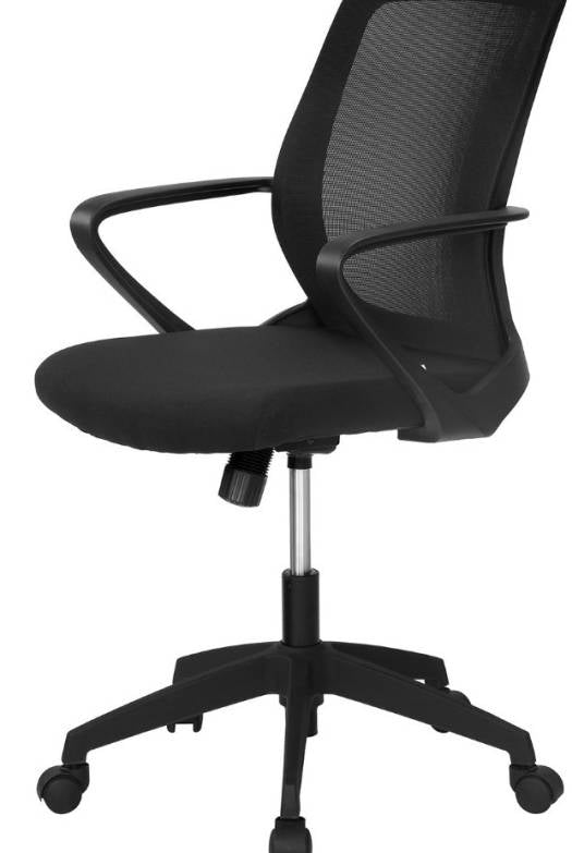 Nilkamal Scoop Mid Back Office Chair (Black) | HOMEGENIC.