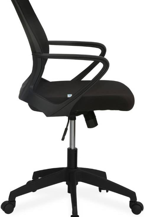 Nilkamal Scoop Mid Back Office Chair (Black) | HOMEGENIC.