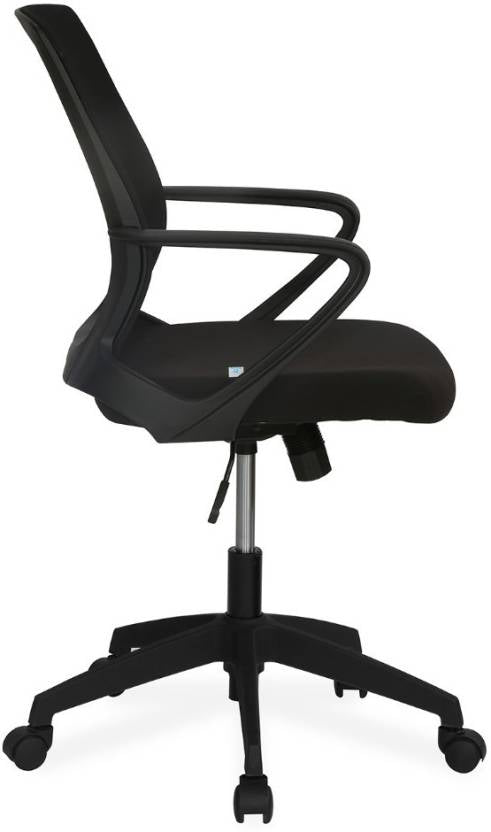 Nilkamal Scoop Mid Back Office Chair (Black) | HOMEGENIC.