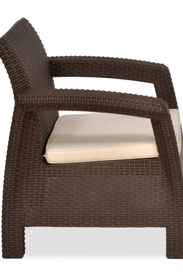 Nilkamal Goa Sofa Three, Two, One Seater & Complete Sofa Set (Season Rust Brown) | HOMEGENIC.