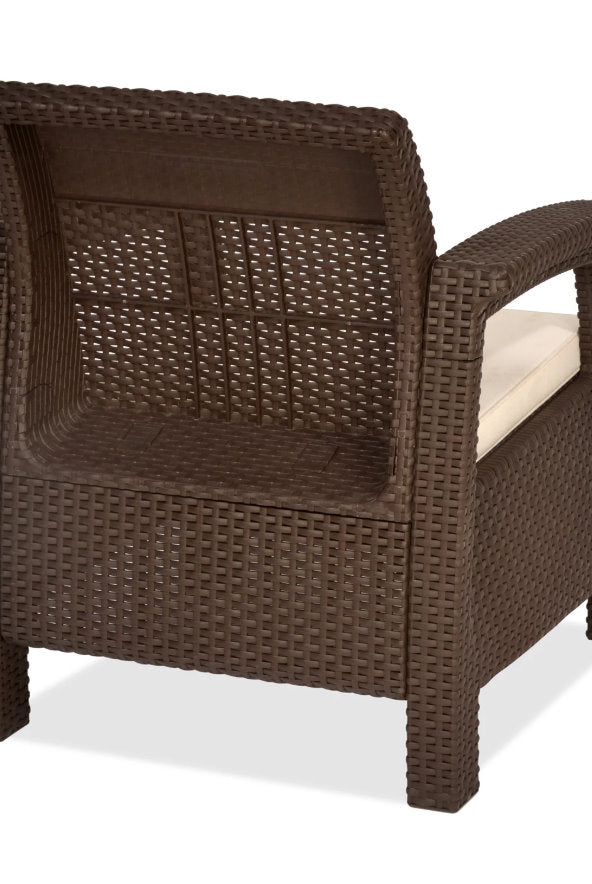 Nilkamal Goa Sofa Three, Two, One Seater & Complete Sofa Set (Season Rust Brown) | HOMEGENIC.