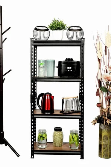 Homegenic Boltless Multi Purpose Adjustable Rack with Laminated Engineered Wood Shelves | HOMEGENIC.