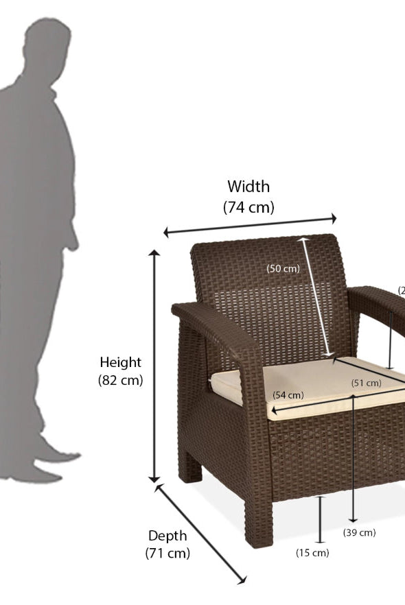 Nilkamal Goa Sofa Three, Two, One Seater & Complete Sofa Set (Season Rust Brown) | HOMEGENIC.