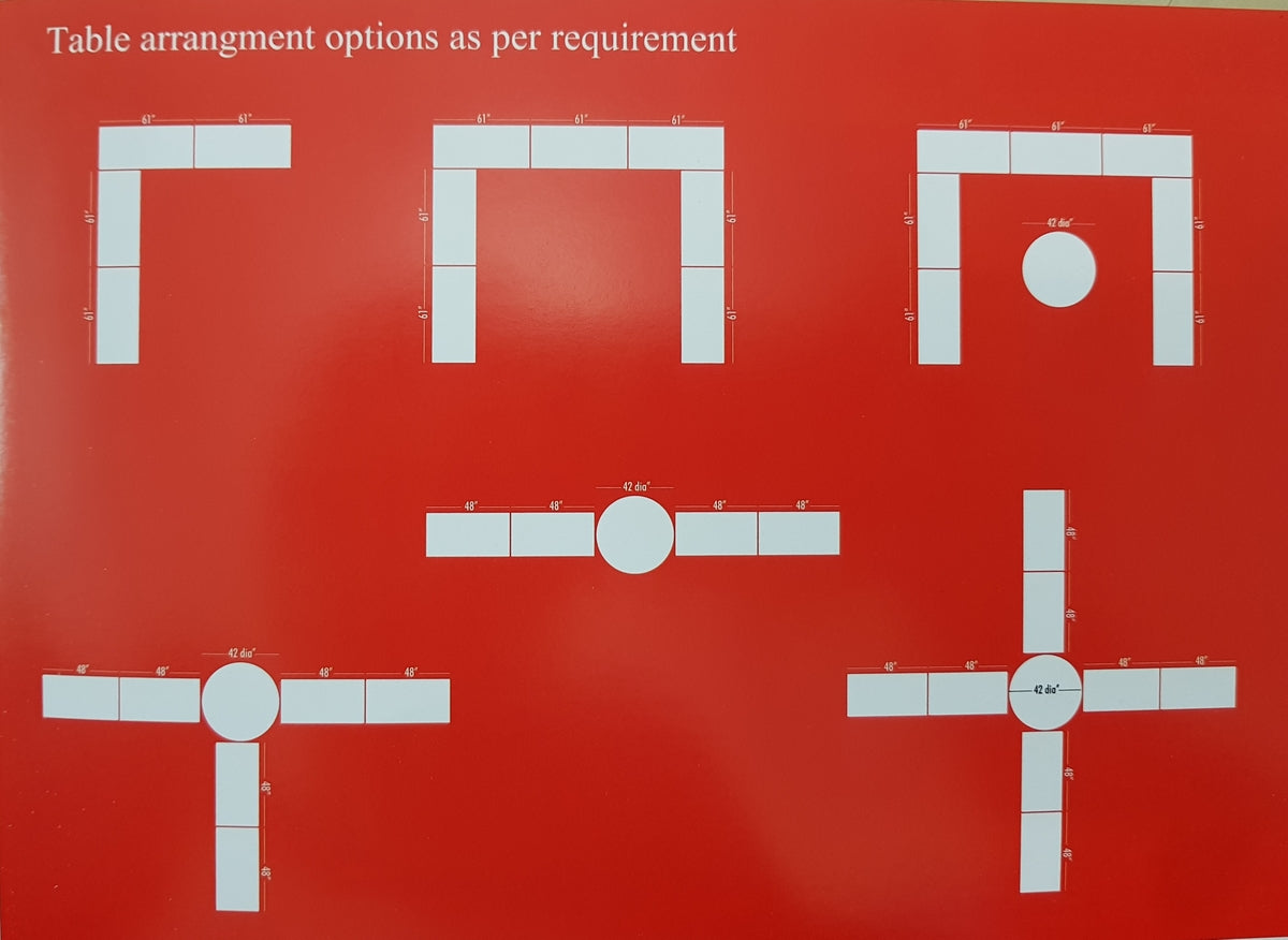 Supreme Buffet Blow Moulded Folding Table (5 Feet) | HOMEGENIC.