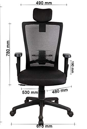 Bentwood Mystique High Back Mesh Office Chair (Black) | HOMEGENIC.