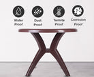 Kisan Round Dining Table DT2011 (Brown) | HOMEGENIC.