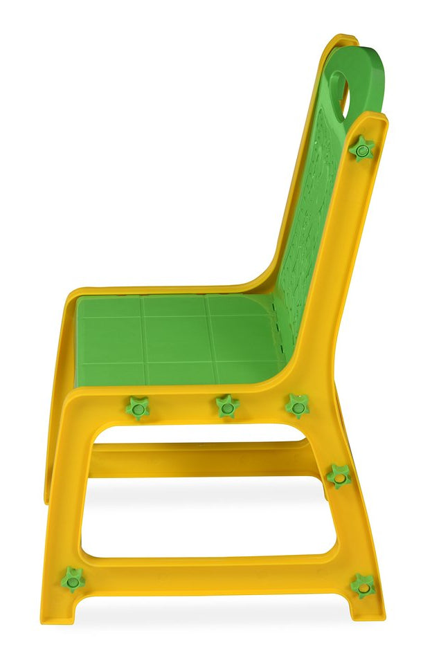 Nilkamal Apple Junior Study Table Set -Yellow And Green | HOMEGENIC.