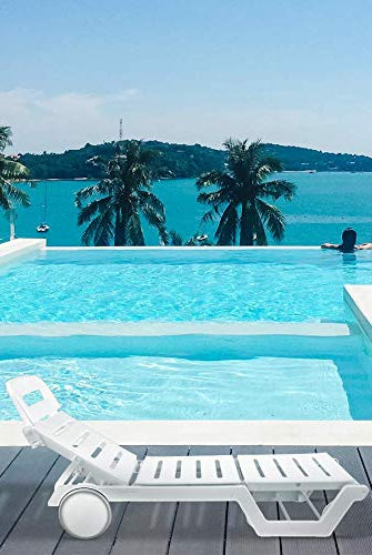 Italica Sunlounger Recliner (Matte Finish, White) | HOMEGENIC.