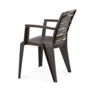 Nilkamal Rogue Coffee Table Set with 2 Passion Chairs (Weather Brown) | HOMEGENIC.