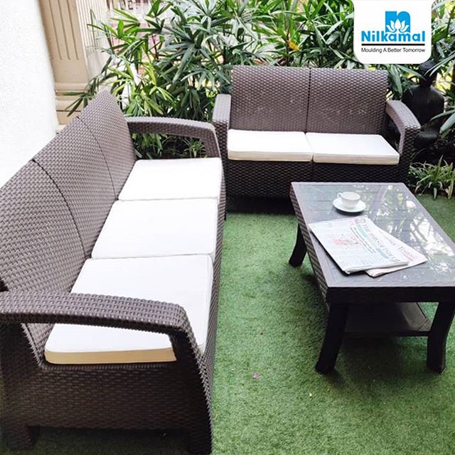 Nilkamal Goa Sofa Three, Two, One Seater & Complete Sofa Set (Season Rust Brown) | HOMEGENIC.