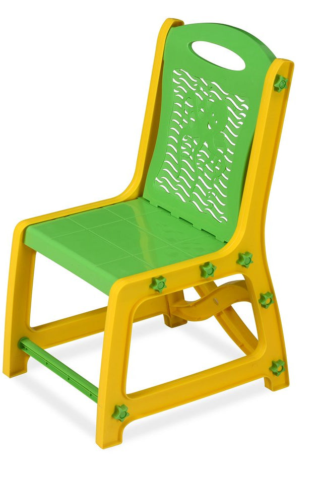 Nilkamal Apple Junior Study Table Set -Yellow And Green | HOMEGENIC.