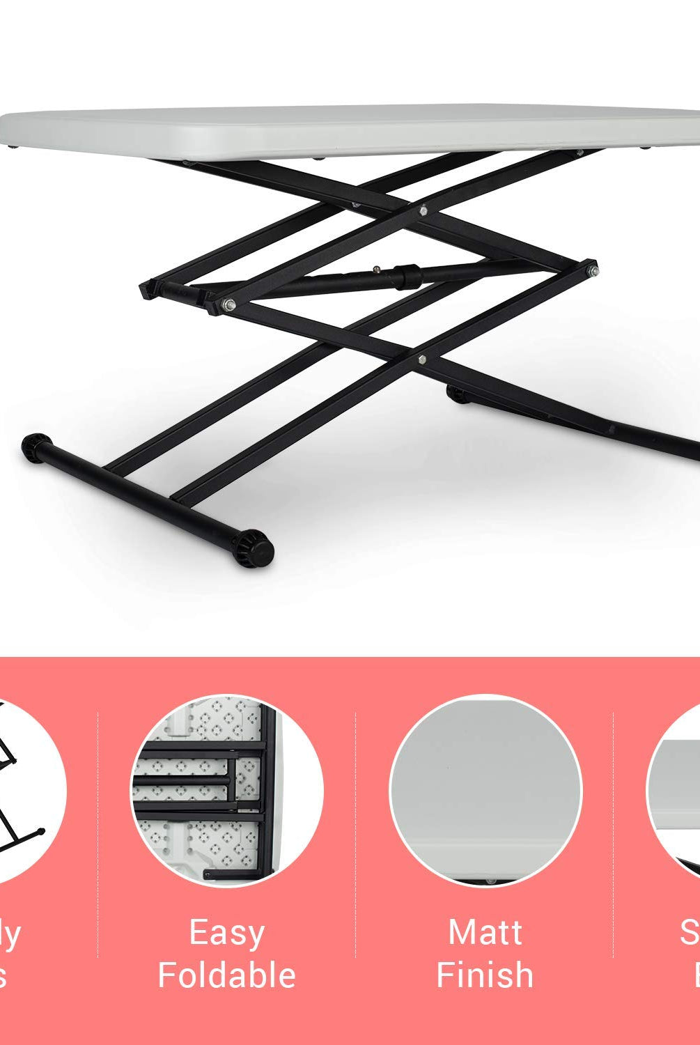 Supreme Scissor Height Adjustable Table | HOMEGENIC.