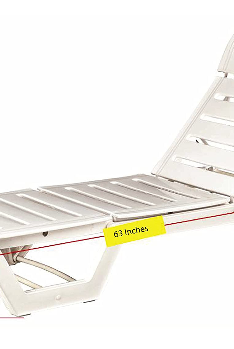 Italica Sunlounger Recliner (Matte Finish, White) | HOMEGENIC.