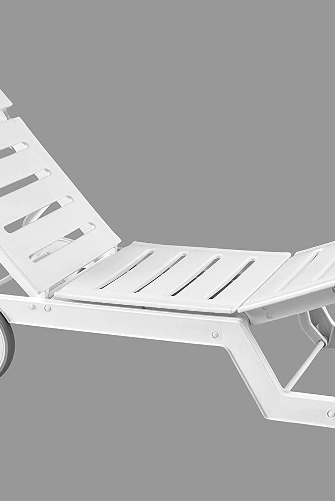 Italica Sunlounger Recliner (Matte Finish, White) | HOMEGENIC.