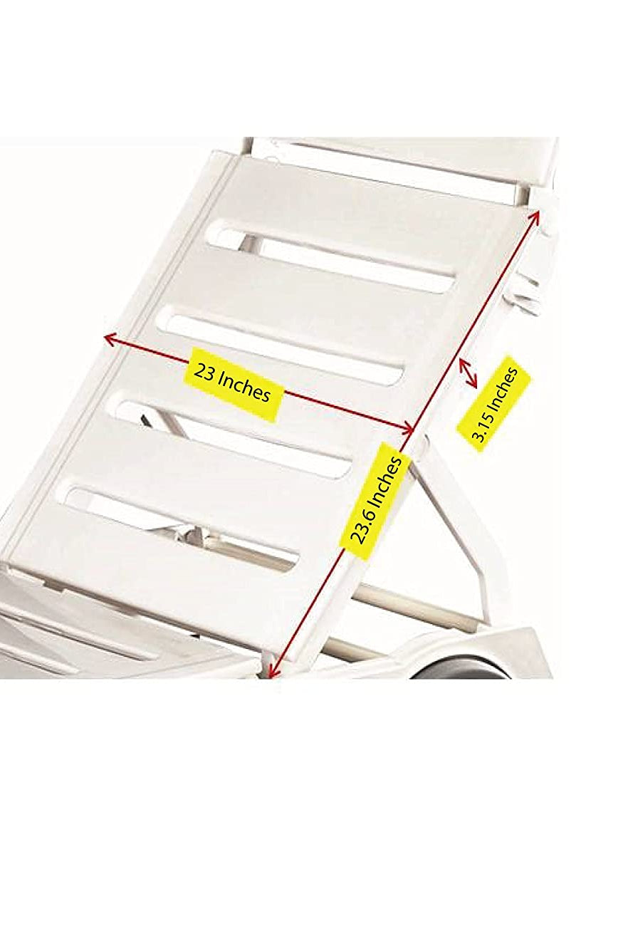 Italica Sunlounger Recliner (Matte Finish, White) | HOMEGENIC.