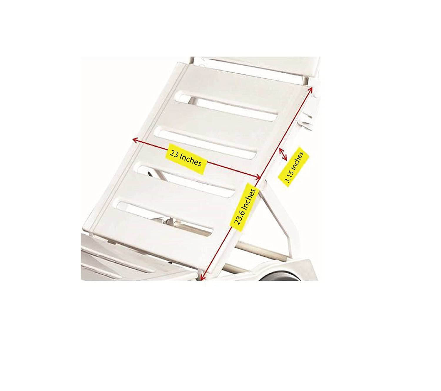 Italica Sunlounger Recliner (Matte Finish, White) | HOMEGENIC.