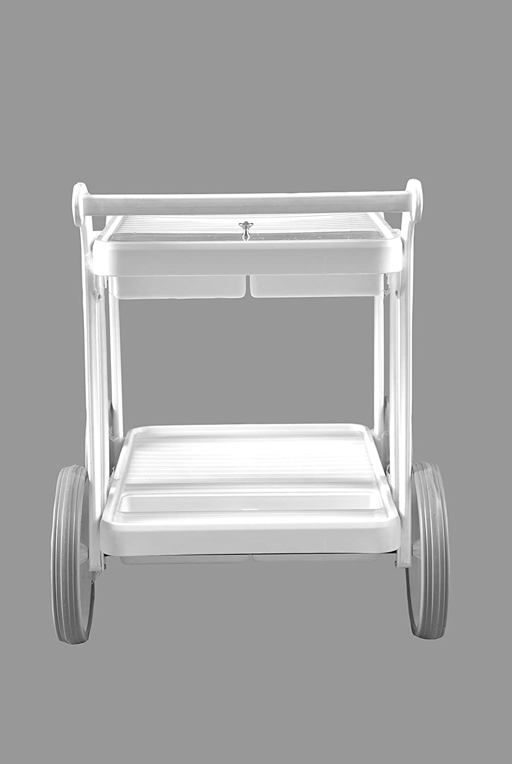 Italica Food Serving Trolley (Glossy Finish, White) | HOMEGENIC.