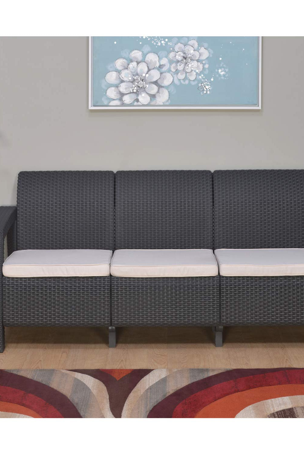 Nilkamal Goa Sofa Three, Two, One Seater & Complete Sofa Set (Season Rust Brown) | HOMEGENIC.