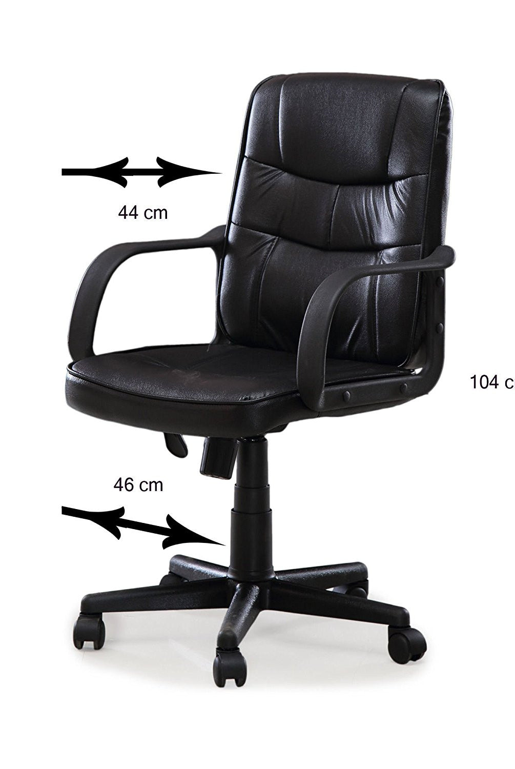 Nilkamal Slovenia Mid Back Office Chair (Black) | HOMEGENIC.