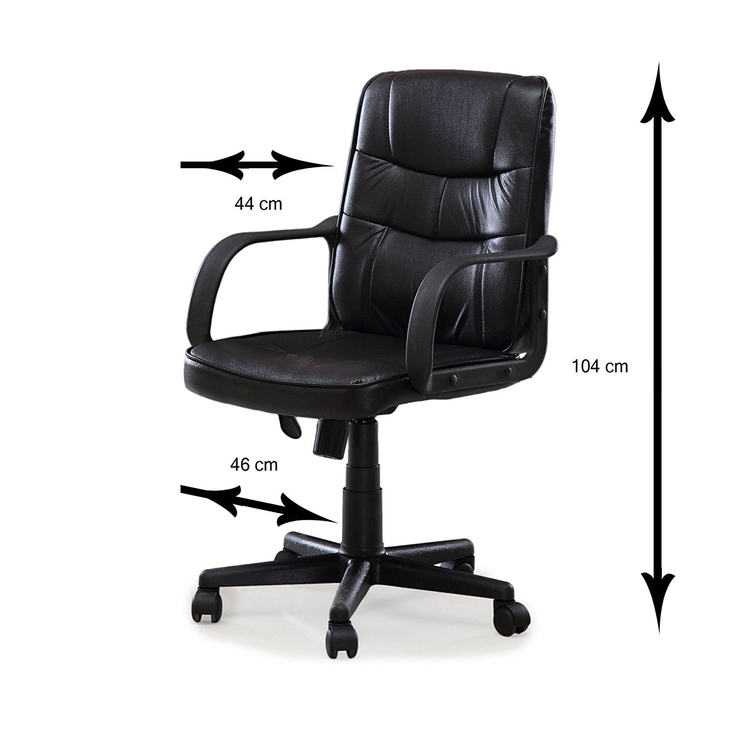 Nilkamal Slovenia Mid Back Office Chair (Black) | HOMEGENIC.