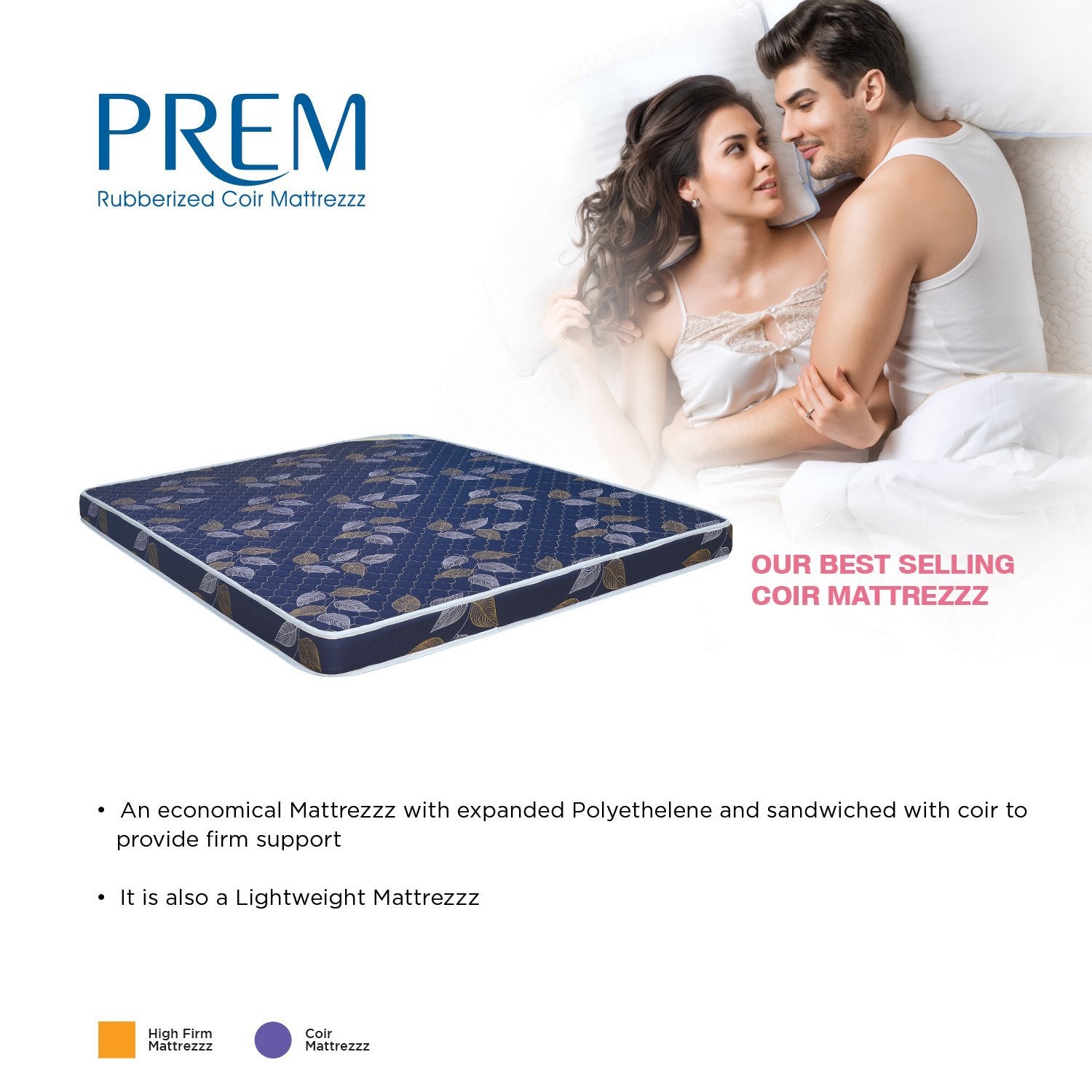 Nilkamal Dream Mattress (75x72) - 4 inch | HOMEGENIC.