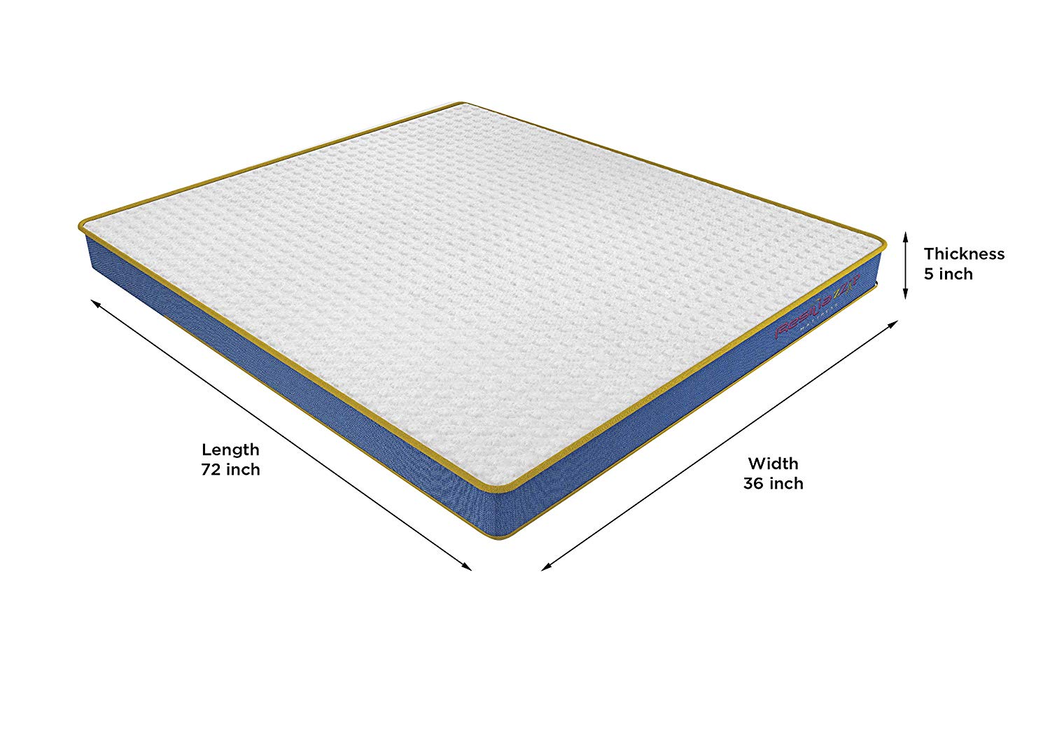 Resilia Orthopaedic Foam Mattress (5 Inches) Zzip Roll Pack- Free Mattress Protector | HOMEGENIC.