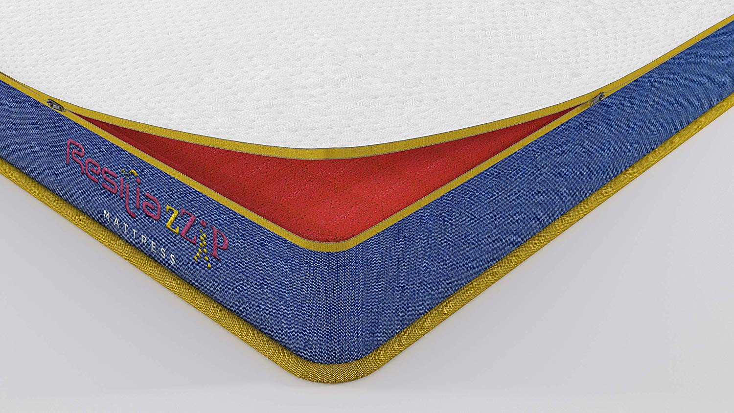 Resilia Orthopaedic Foam Mattress (5 Inches) Zzip Roll Pack- Free Mattress Protector | HOMEGENIC.