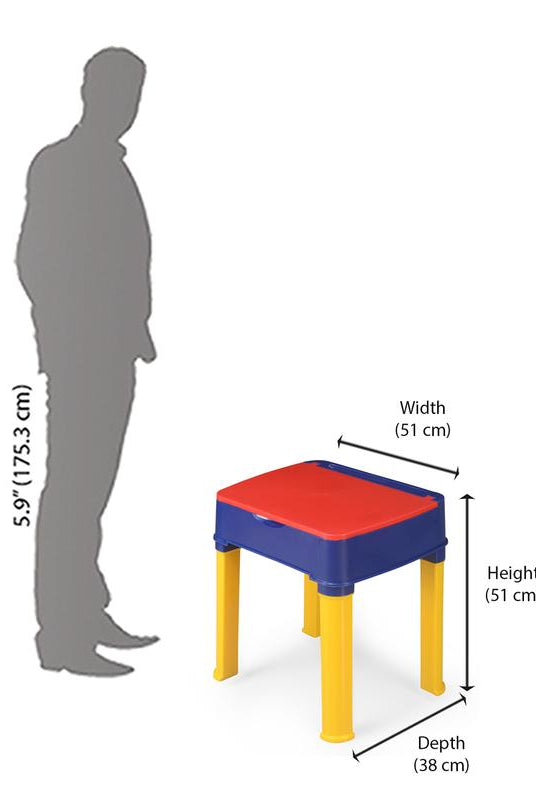 Nilkamal Apple Junior Study Set - Red And Blue | HOMEGENIC.
