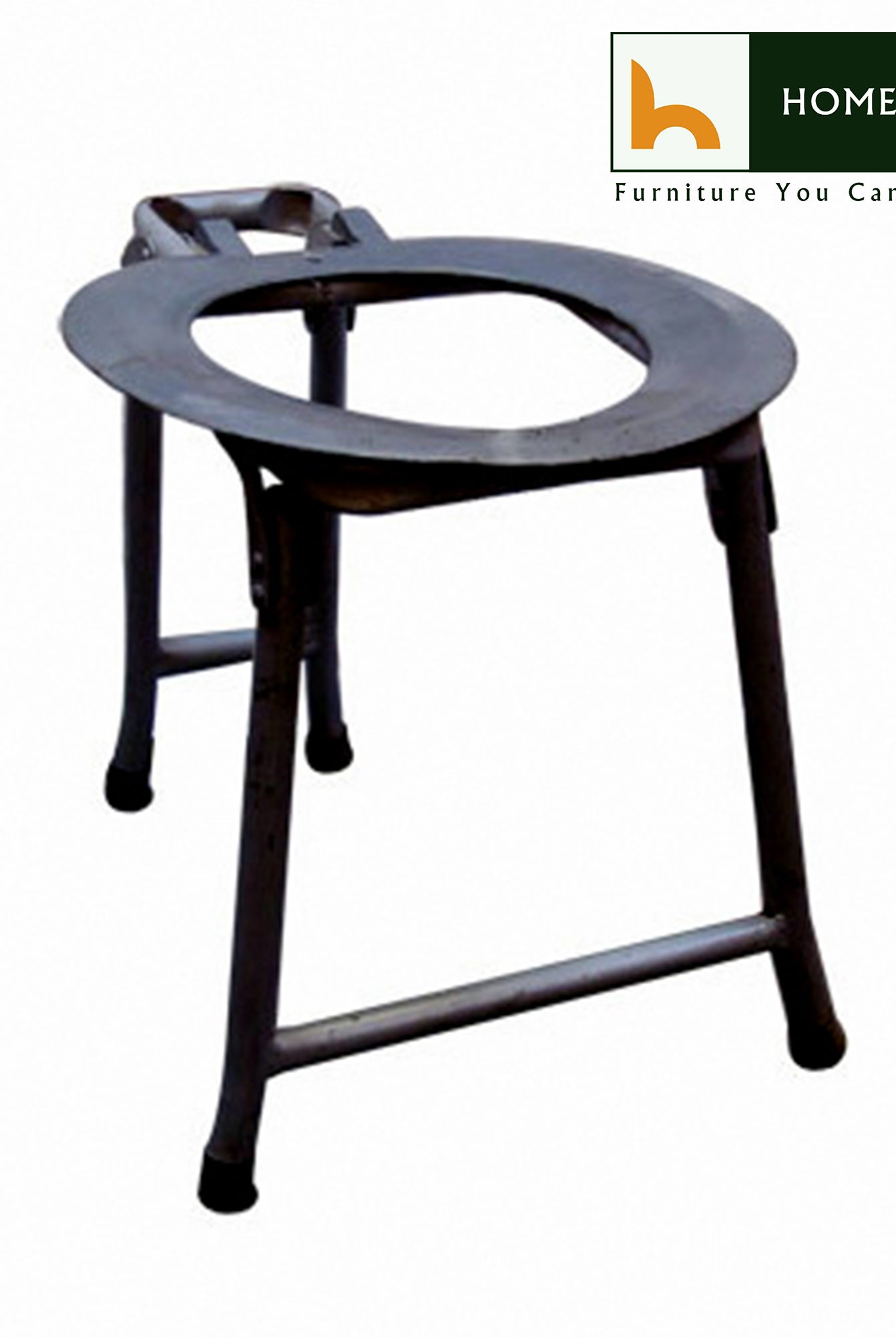 Folding Commode Chair for Adult & Patients (Silver or Black) | HOMEGENIC.