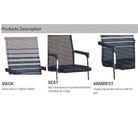 Homegenic S Type Cantilever Mesh Office Visitor Chairs (Stainless Steel) Rectangular Pipe | HOMEGENIC.