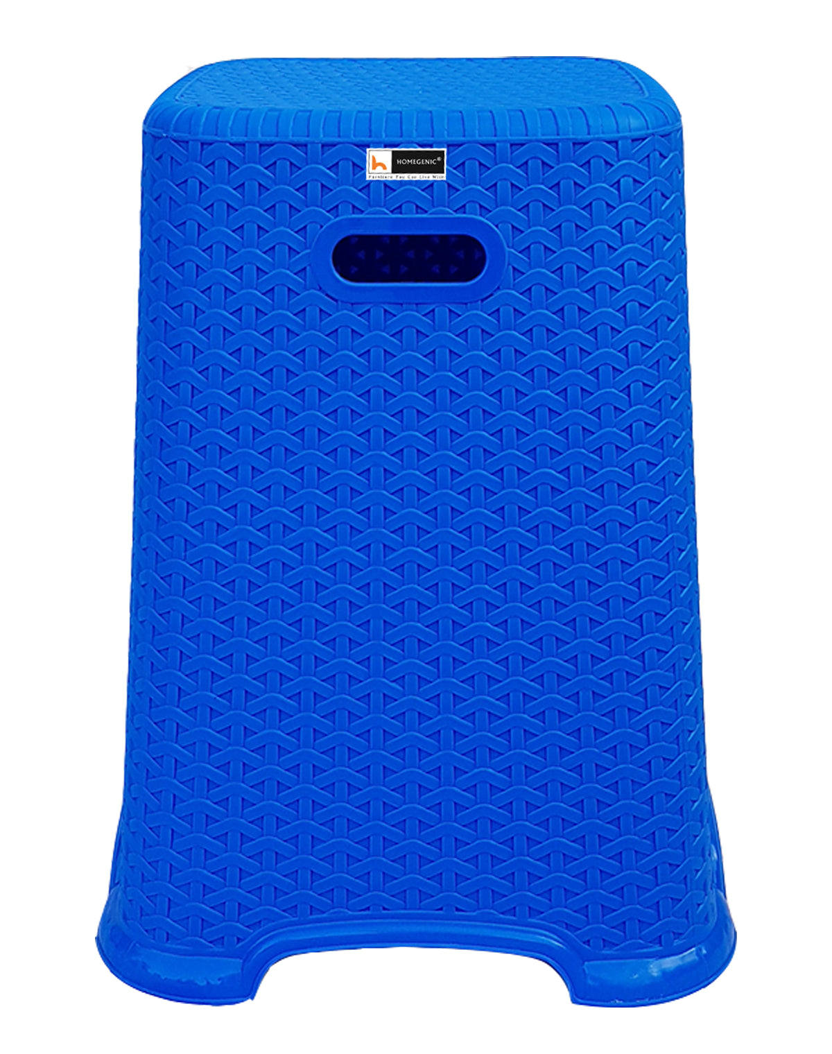 Nilkamal Classic Perfect Rattan Design Stool - 19 Inch Height | HOMEGENIC.