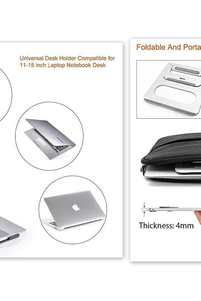 Homegenic Air Vented Multi-Function Folding Portable Table Stand for Laptops (13" to 15" Laptop) | HOMEGENIC.