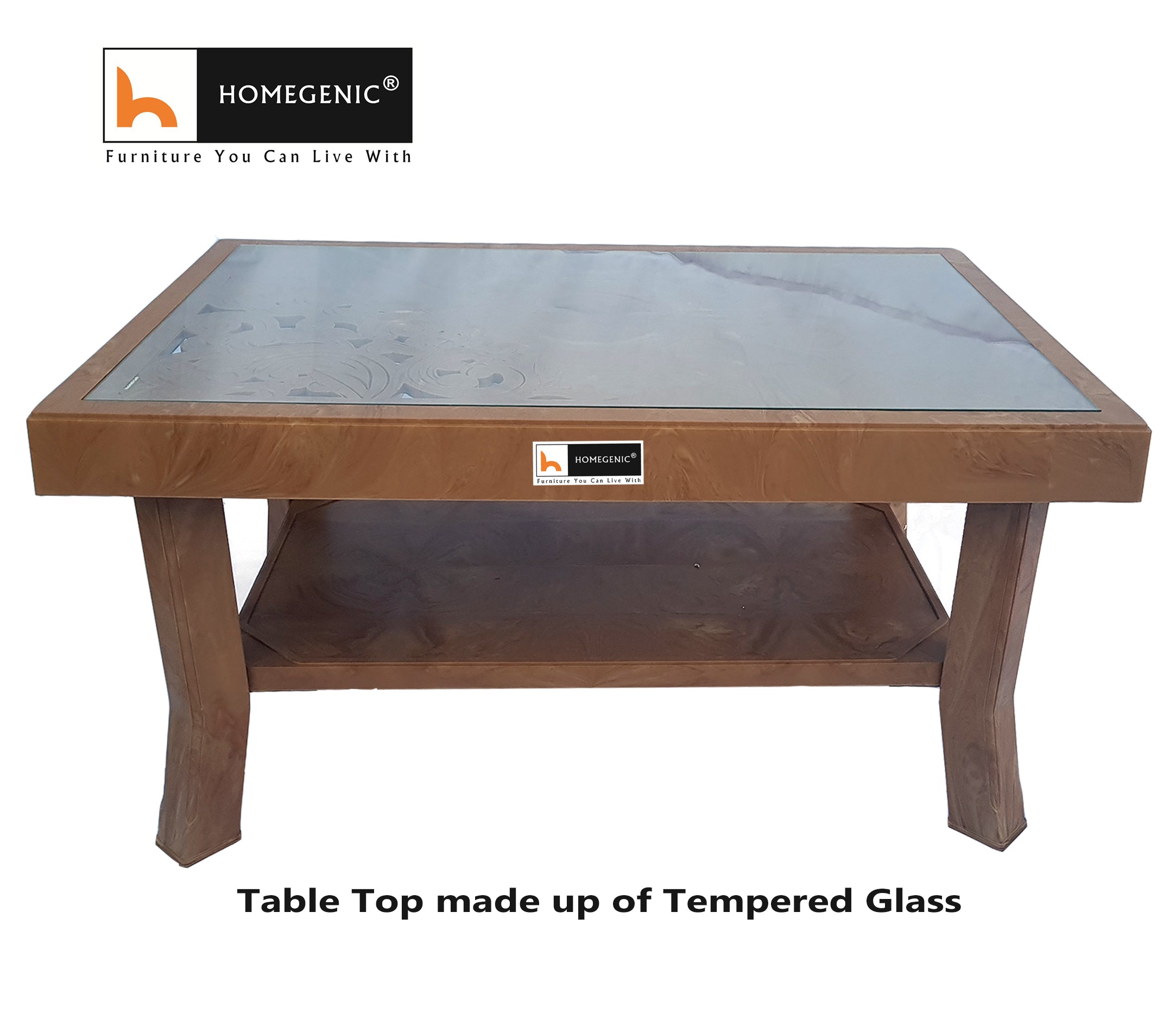 Nilkamal Rogue Coffee Table with Tempered Glass | HOMEGENIC.