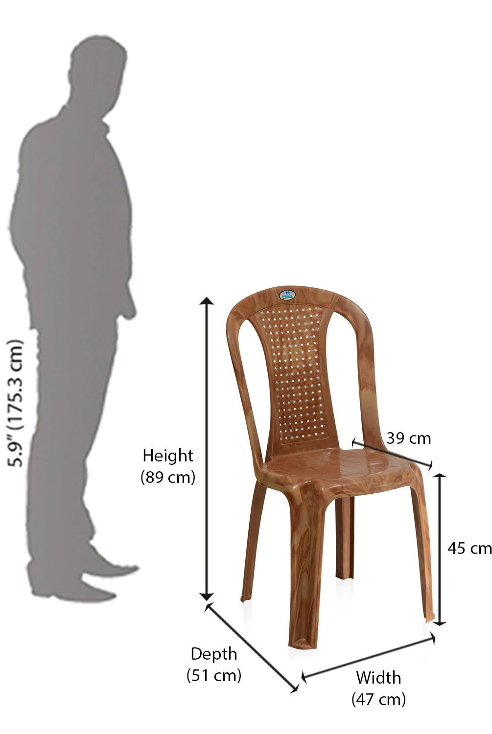 Nilkamal Shahenshah Dining Table Set with 4 Chairs | HOMEGENIC.