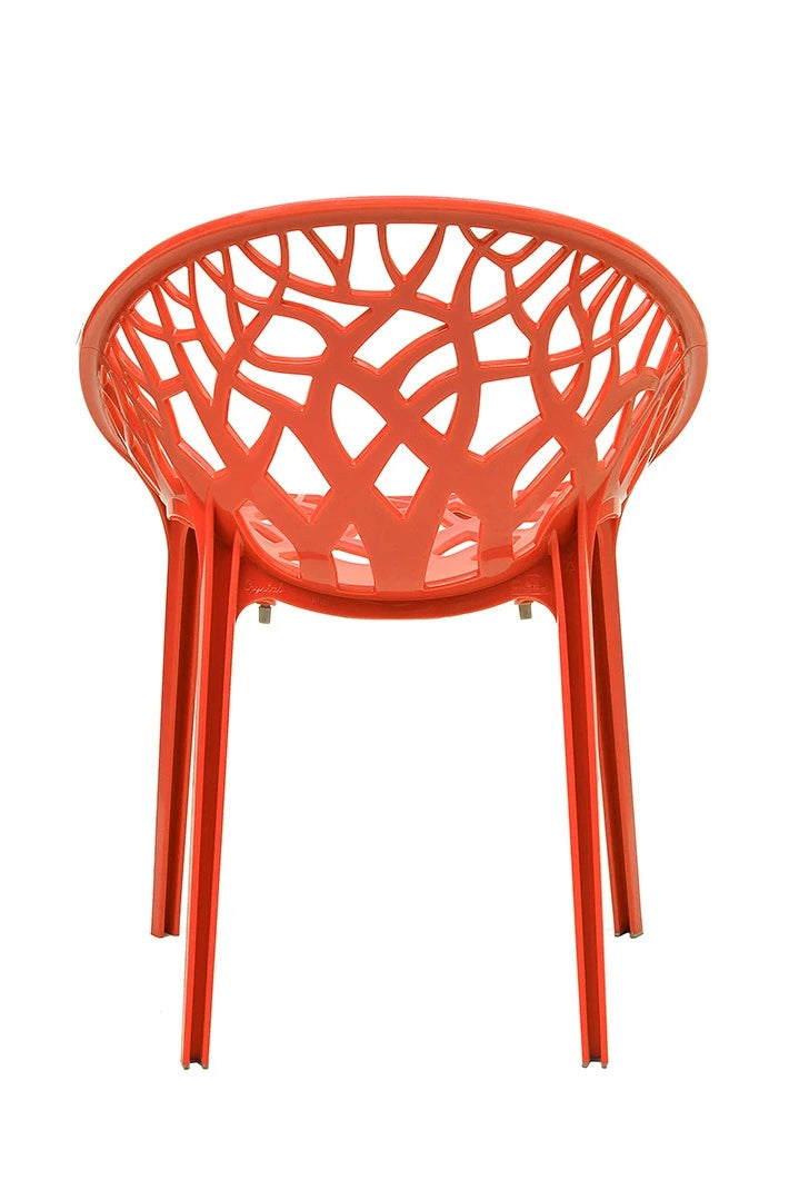 Nilkamal Crystal PP Chairs (Red Color) | HOMEGENIC.