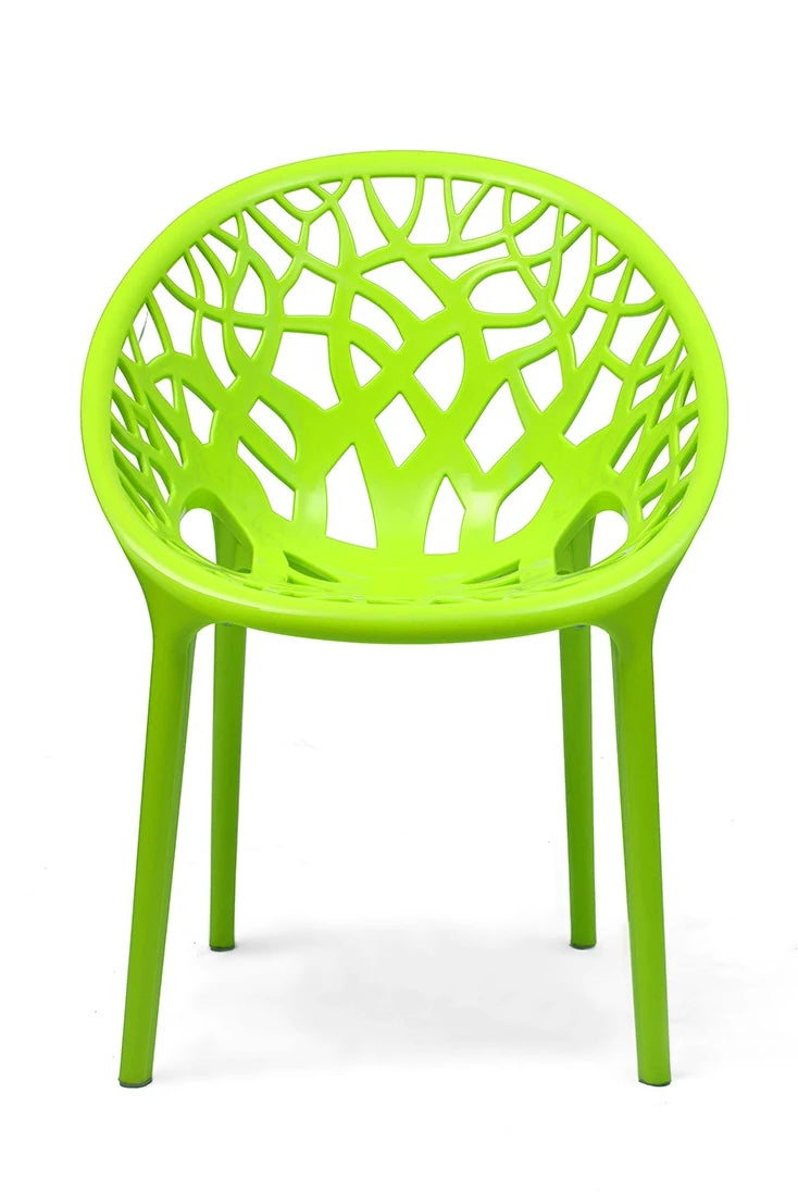 Nilkamal Crystal PP Chairs (Lime Green Color) | HOMEGENIC.