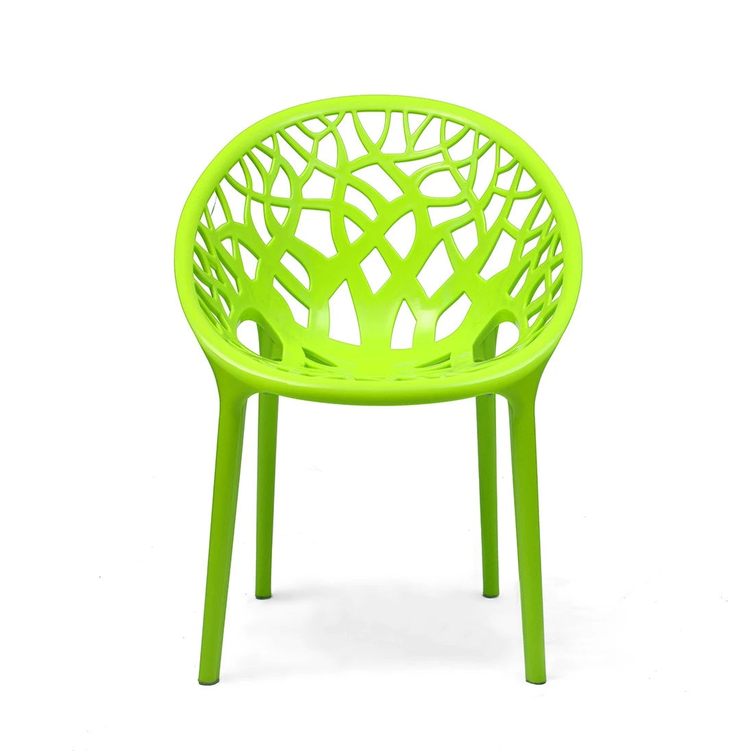 Nilkamal Crystal PP Chairs (Lime Green Color) | HOMEGENIC.