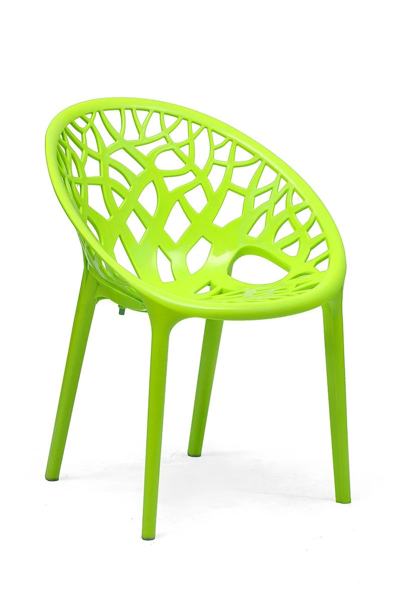 Nilkamal Crystal PP Chairs (Lime Green Color) | HOMEGENIC.