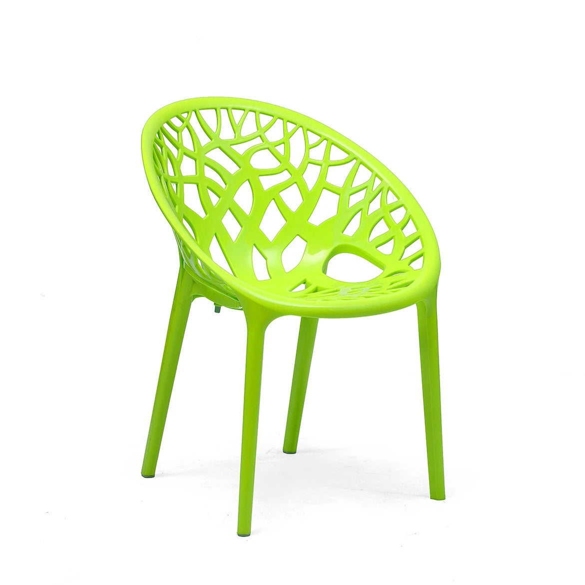 Nilkamal Crystal PP Chairs (Lime Green Color) | HOMEGENIC.