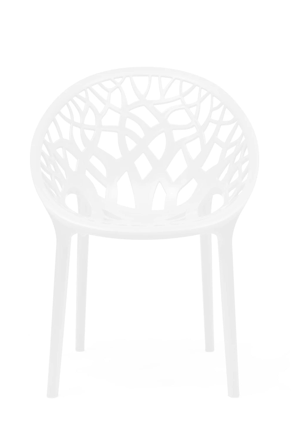 Nilkamal Crystal PP Chairs (White Color) | HOMEGENIC.