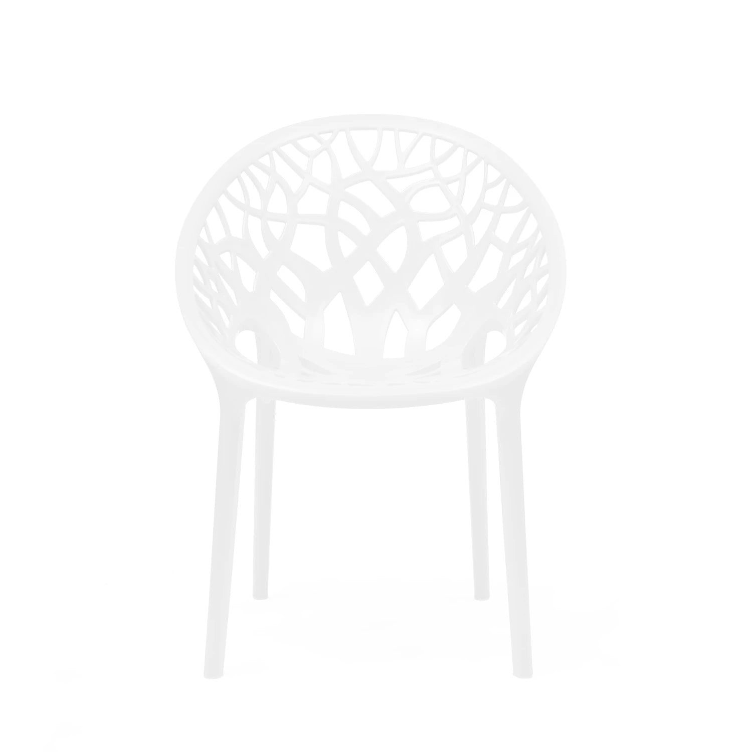 Nilkamal Crystal PP Chairs (White Color) | HOMEGENIC.