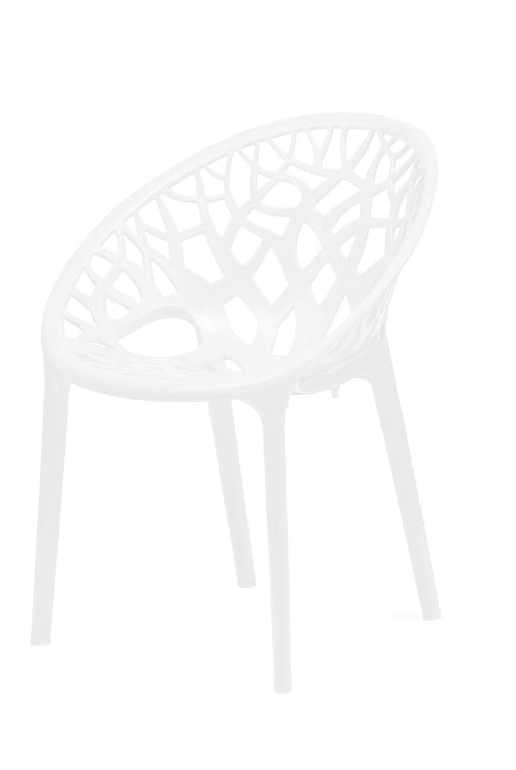 Nilkamal Crystal PP Chairs (White Color) | HOMEGENIC.
