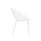 Nilkamal Crystal PP Chairs (White Color) | HOMEGENIC.