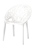 Nilkamal Crystal PP Chairs (White Color) | HOMEGENIC.