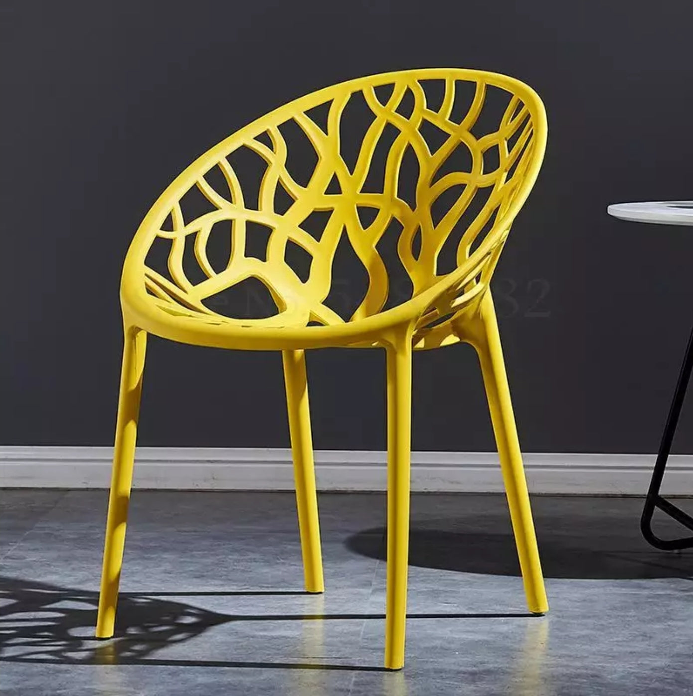 Nilkamal Crystal PP Chairs (Lime Green Color) | HOMEGENIC.