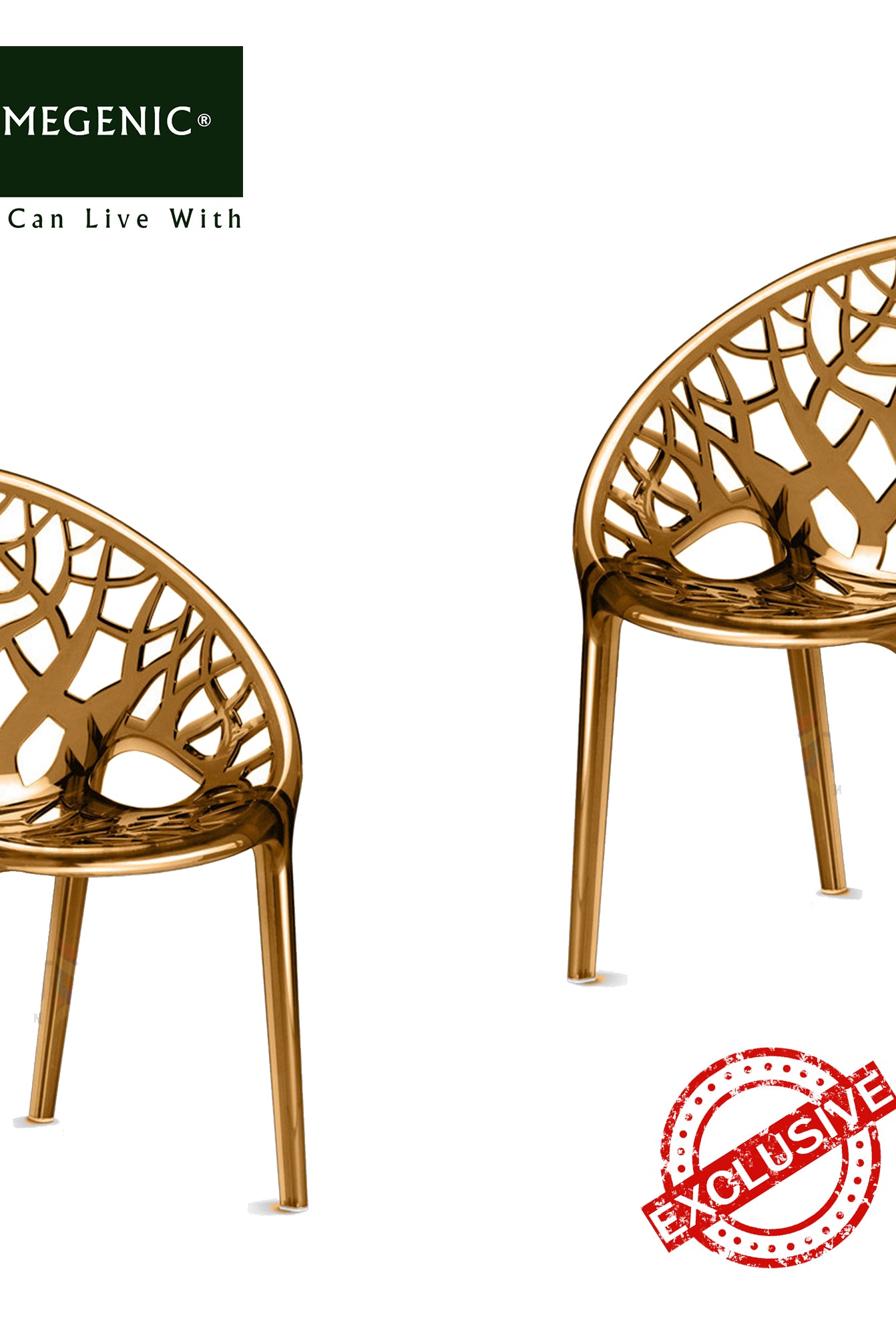 Nilkamal Crystal PC Chairs (Umbra Translucent) | HOMEGENIC.