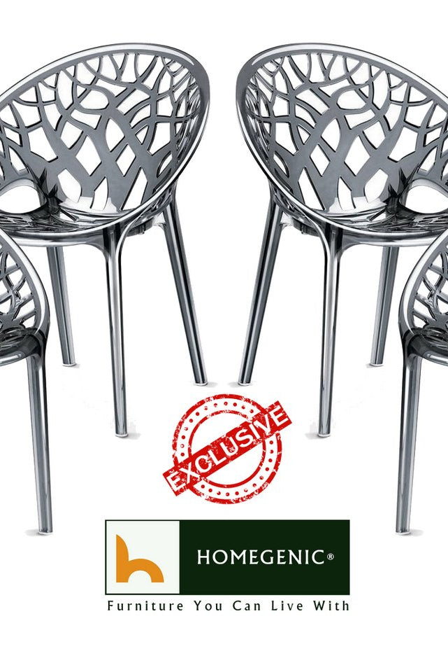 Nilkamal Crystal PC Chairs (Dream Grey) | HOMEGENIC.